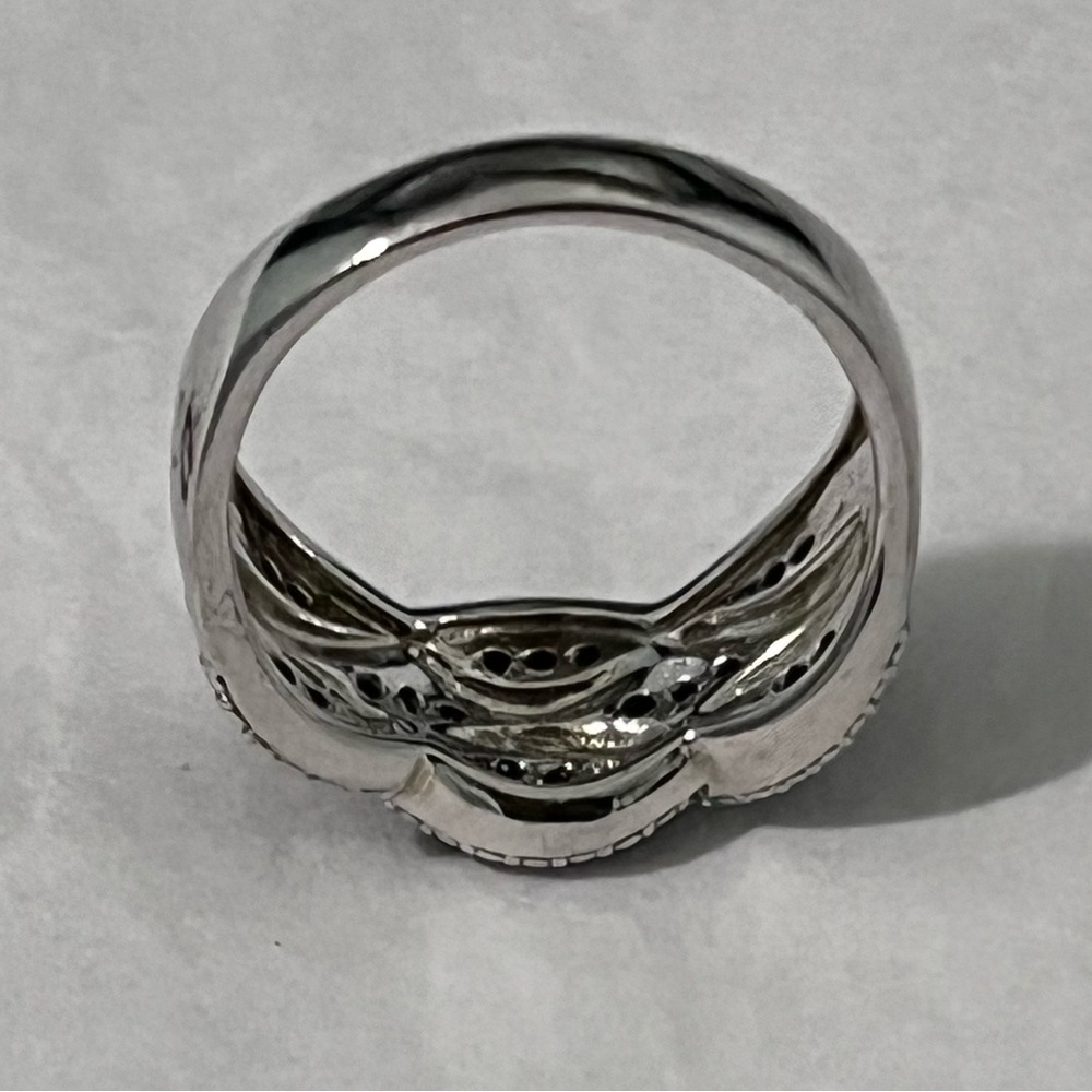 Kay Jeweler Loved Authentic Black Sapphire & Sterling Silver Criss-Cr… - Picture 6 of 12